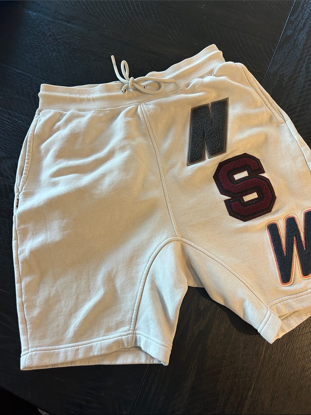 Men's Nike Bone Fleece lined Drawstring Athletic Shorts with NSW Lettering